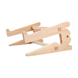 Rumyve Wooden Laptop Stand,Folding Ventilated Laptop Lifter,and Laptop Riser Support for Rest Work or Home Office