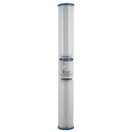 Hydronix SPC-25-2001 Universal Whole House Sediment Pleated Water Filter, Washable and Reusable, 2.5" x 20" - 1 Micron