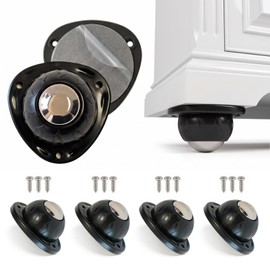 Heavy Duty Self Adhesive Furniture Casters 4 Pack Stick-On Swivel Wheels