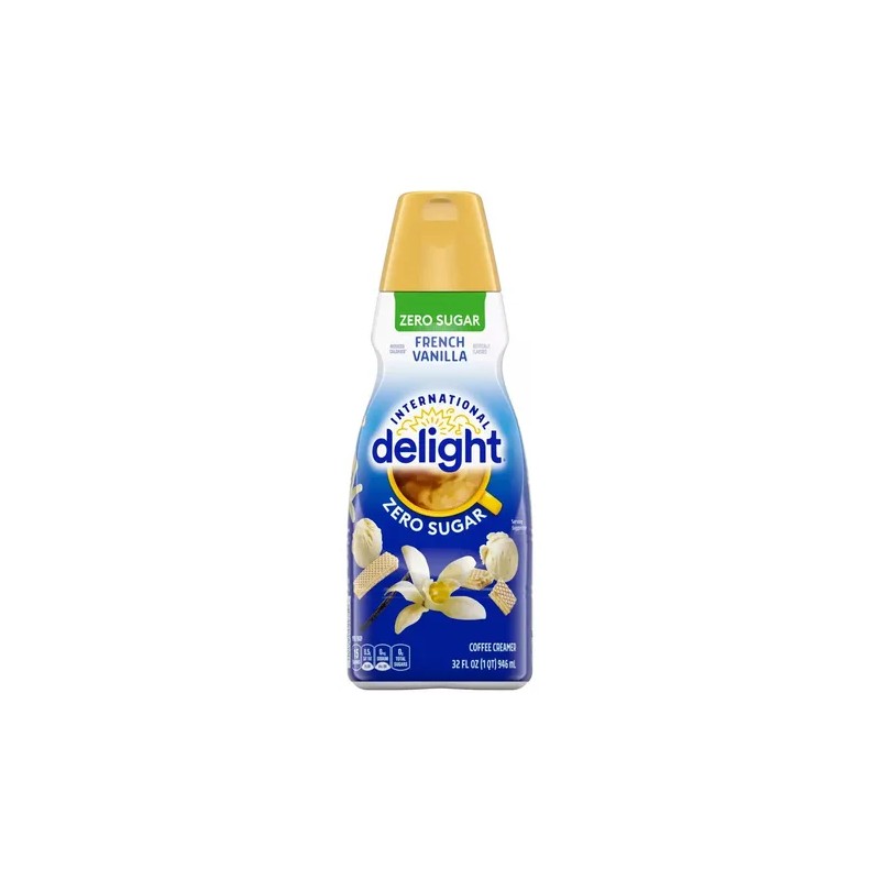 2 Botes Crema Delight 946ml Cu French Vainilla Zero Azucar