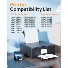 E-Z Ink Compatible Tr8620a Ink Cartridge Replacement for Canon PGI-280XXL CLI-281XXL 280 XXL 281 XXL Compatible with TR8520 TR8620a TR8620 TS702a TS9520 TS9521C TR8520 TS6220 TS6320 TS8220 (5 Pack)