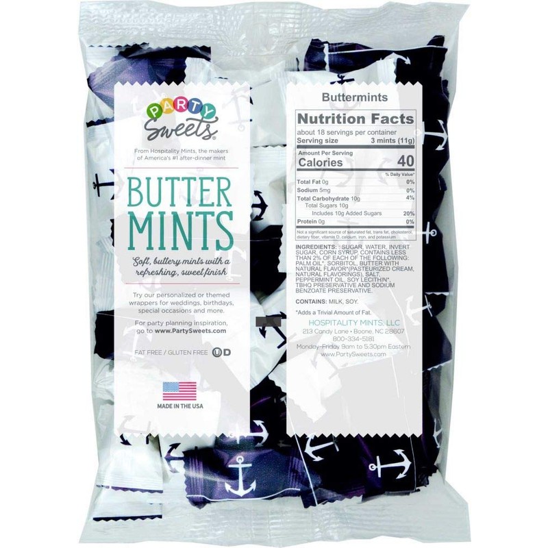 Party Sweets Anchors Buttermints by Hospitality Mints, Appx 300 mints,