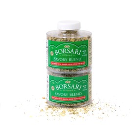 Borsari Seasoned Salt 2-Shaker Gift Set - Savory Seasoning Blend - Gluten Free Gourmet Seasonings For Steak, Fish, Poultry, & More - (4oz Shaker Bottles)