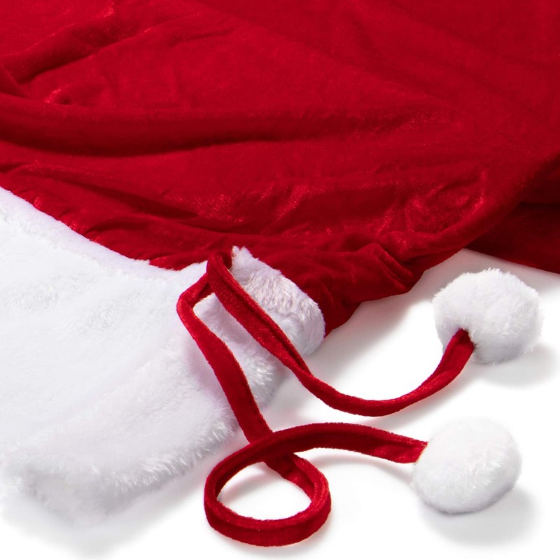 com-four® Velvet Christmas Sack - Gift Sack