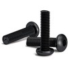 200pcs M3x12mm Black Round Head Hex Socket Key Bolts Alloy