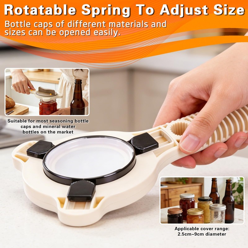 Tydon Guardian Jar Opener for Seniors Non-Slip Multi Lid Opener