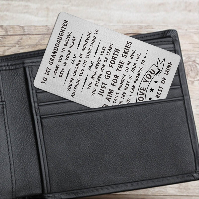 Granddaughter Gifts from Grandma Grandpa - Granddaughter Birthday Card Gifts