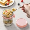 LANDNEOO 6 Pack Overnight Oats Containers with Lids and Spoons,