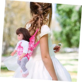Toyvian 18 Doll Sling Doll Carrier Front Storage Bags Dolls & Accessories Doll Wrap Pink Doll Carrier Doll Portable Bags Doll Accessories Toy Doll Carrier Backpack Front Bracket Baby