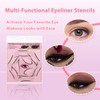 2Pcs Eyeliner Stencils Set 6 in 1 Reusable Templates for