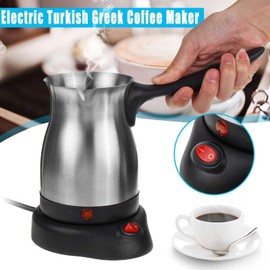600W Turkish Coffee Maker - 600ml Electric Coffee Pot with Anti Scald Handle, Portable Hot Water Kettle