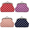 i-Sure 4 Packs Polka Dots Coin Purse with Clasp Kisslock