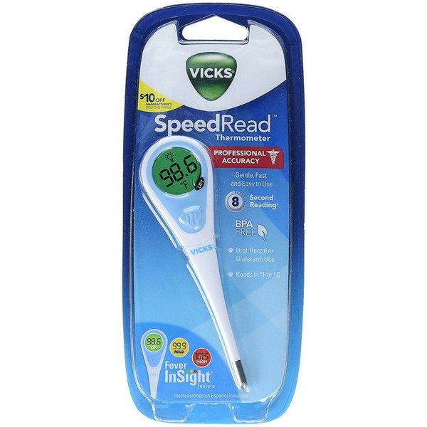 Vicks Pediatric SpeedRead Digital Thermometer V912BBUS, 1 Pack