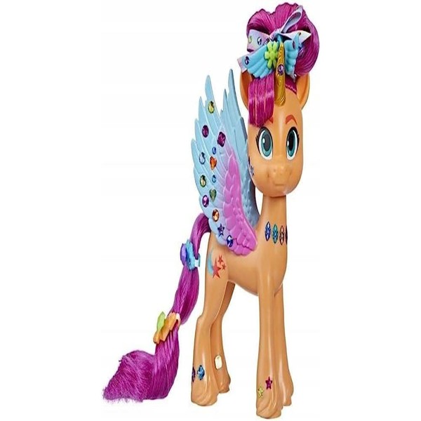 My Little Pony: Make Your Mark Toy Ribbon Hairstyles Sunny Starscout – 15-cm Pony for Children and Hair Styling Accessories, Multicolor (F3873)