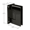 CRL Geneva 037 Series Gun Metal Wall Mount Full Back