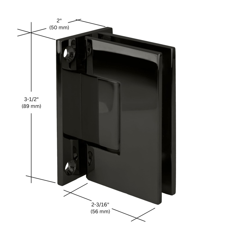 CRL Geneva 037 Series Gun Metal Wall Mount Full Back