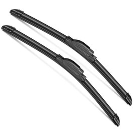SCTIOANSN OEM Quality 20" + 20" Premium All-Seasons Auto Windshield Wiper Blades J-Hook(Set of 2)