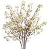 4pcs Artificial Cherry Blossom Flower Branches Long Stems for Home