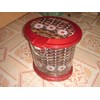 Decorative 10 L Oval Plastic Step Trash Can 13" Tall,