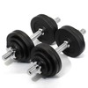 Ringstar Starring 105-200 Lbs adjustable dumbbells (65LBS Black with Trays)