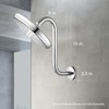 OFFO Shower Head Extension Arm 10 in, S Shaped Shower