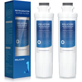 MIWF6200 Water Filter, Compatible with Midea MRS26D5AST, MF-2008-R2, Sharp SJWF200, SJG2254FS, Thor Kitchen WF200, Zline MIWFT2100, RFM-W-36, Insignia NS-WF26SS0-1 Models (2 Pack)