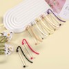 WEWAYSMILE 11 Pcs DIY Metal Bookmarks Blank Beaded Bookmarks Beaded