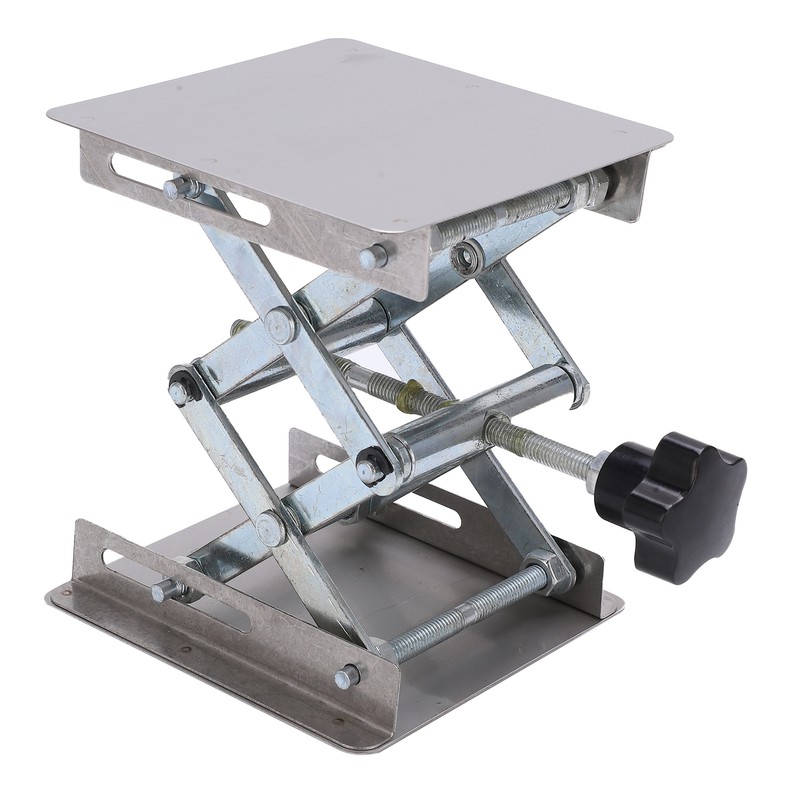 Small Stainless Steel Lifting Platform Manual Miniature Lift Stand Table