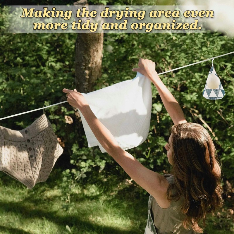 Pack of 2 Clothes Peg Bags, Storage Bag for Clothespins,