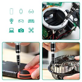ORIA Precision Screwdriver Set, 132 in 1 Screwdrivers Kit with 108 Screwdrivers Bits, Upgraded Repair Tool Kit, Color Coded Screwdriver Set with Extension Rod for Phone,Eyeglass, Watch