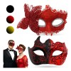 2 Antifaz Fiesta Mascaras Halloween Pareja Carnaval Cosplay