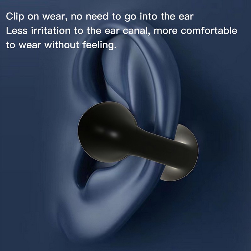 Clip On Bluetooth Earbuds BT 5.3 Noise Reduction Wireless Open