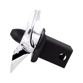 United Pacific 77009 Spinning Propeller Hitch Cover (NO Lock Pin) for 2” x 2” Trailer Hitch Receivers, Molded Plastic, Corrosion Resistant – ONE Unit