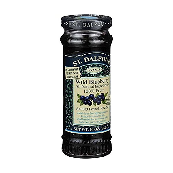 St. Dalfour Wild Blueberry Conserves, 6 Pack (10 Oz Each)