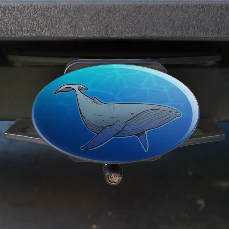 GRAPHICS & MORE Humpback Whale Oval Tow Trailer Hitch Cover