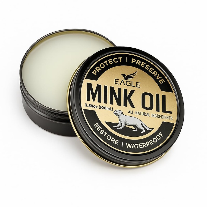 4-in-1 Mink Oil Leather Conditioner Kit – 3.52oz Waterproof Paste