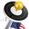 Aurolit Flag Pole Light Solar Powered, 25 Bright LED Flag
