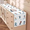 Heyfary Skiing Skier Table Runner Winter Snow Ski Party Decoration