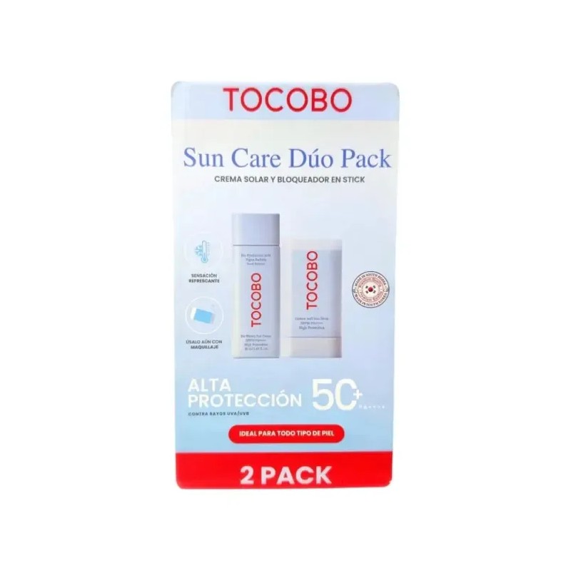 Tocobo Sun Care Dúo Pack Bloqueador Solar Crema Y Barra