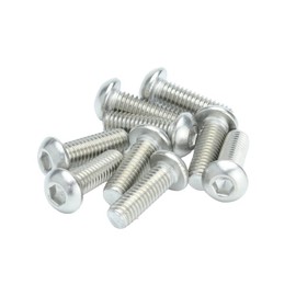 M6 (6mm x 18mm) Hex Socket Button Head Screws - A2 Grade Stainless Steel (Pack of 20)