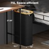 Bathola 75L Slim Laundry Hamper with Lid, Dirty Clothes Hampers