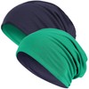 Hatstar Long Slouchy Beanie, 2-in-1 Reversible Jersey Hat in 45