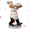 WINOMO Chef Figures Decorative Kitchen Chef Figure Chef with Pasta