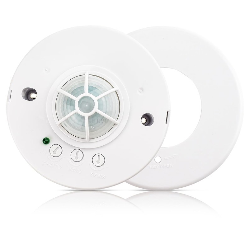 J.LUMI YCA1001 Ceiling Mount Motion Sensor Light Switch, 360 Occupancy