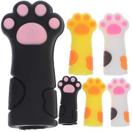 Fundas Protectoras de Silicona Resistentes Tijeras para Color Aleatorio 6 Diseño Estilizado Pinzas de Cutículas Manicura Profesional