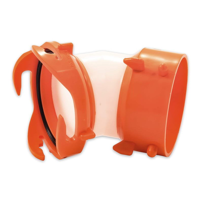 Camco 39842 RhinoFLEX 45 Degree Sewer Hose Swivel Fitting