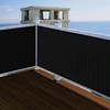 Coarbor 8' x 40' Black Fence Privacy Screen Windscreen,with Bindings