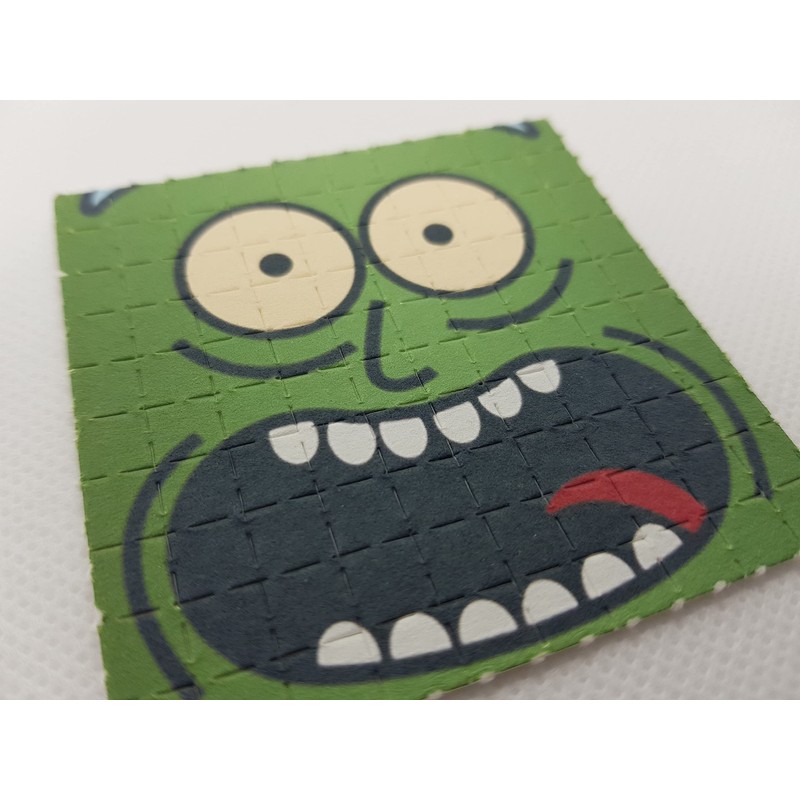 Pickle Rick Blotter Art Psychedelic Art Gift Acid Art 100