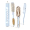 ilū Bamboo Travel Hair Brush True Blue - Environmentally Friendly