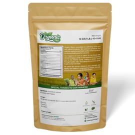 Organic Zing Organic Coriander (Cilantro) Powder (Coriandrum sativum) for Curries, Pickles | 100% Raw | USDA Certified | Vegan | Product of India - 16 oz (454 g) (Pack of 1)